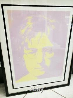 Silkscreen Portrait John Lennon Print Bag One Signed Yoko Ono 55/300 The Beatles