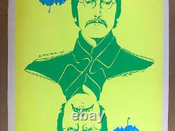 Steve Sachs John Lennon Original Vintage Blacklight Poster The Beatles 1967 60s