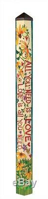 Studio M Beatles John Lennon Lyric Project Art Pole All You Need is Love 6