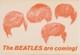 THE BEATLES ARE COMING! Capitol promo STICKER John Lennon Paul McCartney Ringo