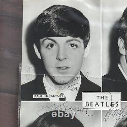 THE BEATLES Beckett BAS Band Signed Promo Photo Autograph John Lennon