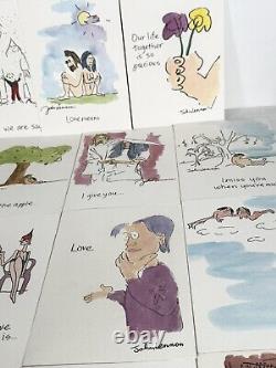 THE BEATLES Bundle of 26 JOHN LENNON ART GREETING CARDS UNUSED Ideal for framing