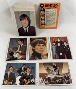 THE BEATLES COLOR CARDS by TOPPS 1964 Complete 64 Card Set FAIR John Lennon