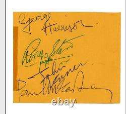 THE BEATLES FULL SET SIGNED AUTOGRAPHED LENNON MCCARTNEY STARR HARRISON (3) COAs
