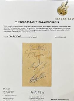 THE BEATLES FULL SET SIGNED AUTOGRAPHED LENNON MCCARTNEY STARR HARRISON (3) COAs