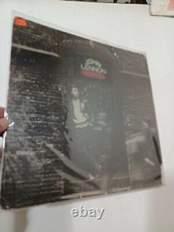 THE BEATLES JOHN LENNON ROCK N ROLL RARE LP RECORD stereo INDIA INDIAN VG