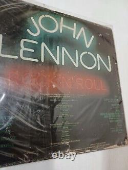 THE BEATLES JOHN LENNON ROCK N ROLL RARE LP RECORD stereo INDIA INDIAN VG
