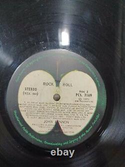 THE BEATLES JOHN LENNON ROCK N ROLL RARE LP RECORD stereo INDIA INDIAN VG