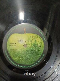 THE BEATLES JOHN LENNON ROCK N ROLL RARE LP RECORD stereo INDIA INDIAN VG