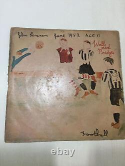 THE BEATLES JOHN LENNON WALLS & BRIDGES MEGA RARE LP RECORD vinyl INDIA VG+