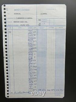 THE BEATLES LENNON McCARTNEY 1970 NORTHERN SONGS ROYALTY STATEMENT MICHELLE
