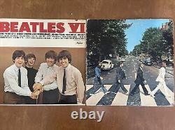 THE BEATLES LP Lot of 36 Record Albums & 14, 7 45 RPM Personal Collection