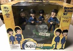 THE BEATLES McFARLANE SATURDAY MORNING CARTOON FIGURES DELUXE SET OF 4 NIP