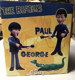 THE BEATLES McFARLANE SATURDAY MORNING CARTOON FIGURES DELUXE SET OF 4 NIP