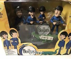 THE BEATLES McFARLANE SATURDAY MORNING CARTOON FIGURES DELUXE SET OF 4 NIP