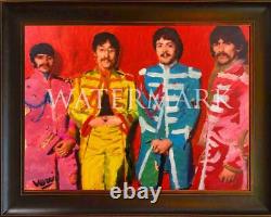 THE BEATLES SGT PEPPERS Lonely Hearts Painting John Lennon Paul Mccartney Art
