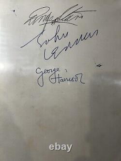 THE BEATLES SIGNED AUTOGRAPHED 1962 VALEX CARD LENNON STARR HARRISON (2) COAs