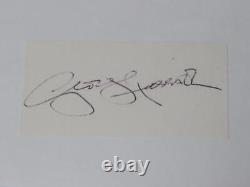 THE BEATLES Signed Autograph 3x5 Index Card Cut Set x4 Slab John Lennon BAS JSA