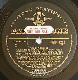 THE BEATLES UK Promo 1st Press PLEASE PLEASE ME LP with JOHN LENNON HANDWRITING