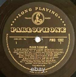 THE BEATLES UK Promo 1st Press PLEASE PLEASE ME LP with JOHN LENNON HANDWRITING