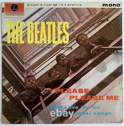 THE BEATLES UK Promo 1st Press PLEASE PLEASE ME LP with JOHN LENNON HANDWRITING