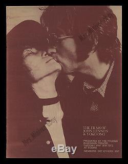 THE FILMS OF JOHN LENNON & YOKO ONO 18X24 ORIGINAL 1972 Beatles MOVIE POSTER