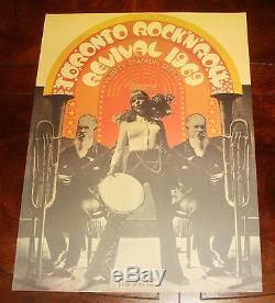 TORONTO ROCK N ROLL REVIVAL 1969 CONCERT POSTER Doors, John Lennon, Eric Clapton