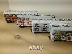 The BEATLES 4 Athearn Ho scale train boxcar set John Lennon Paul McCartney Ringo