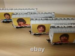 The BEATLES 4 Athearn Ho scale train boxcar set John Lennon Paul McCartney Ringo