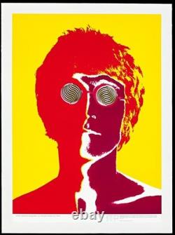 The BEATLES JOHN LENNON LOOK 1967R 19x27 Richard Avedon Art LINEN BACKED