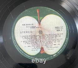 The BEATLES WHITE ALBUM 1968 FIRST PRESSING 7 ERRORS! + POSTER! RARE VTG