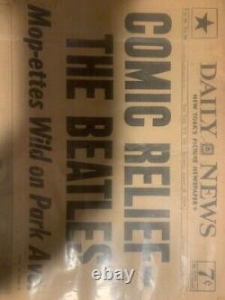 The BEATLES come to America (New York City) 1964 newspaper original John Lennon