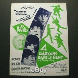 The Beatles 1964 Original A Hard Days Night Flyer Handbill John Lennon