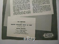 The Beatles 1964 Original A Hard Days Night Flyer Handbill John Lennon