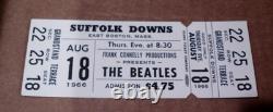 The Beatles 1966 Unused Concert Ticket Suffolk John Lennon Paul Mccartney Coa