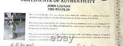 The Beatles 1968 India John Lennon Devi Pavarti Statue Solid Brass 19th Century