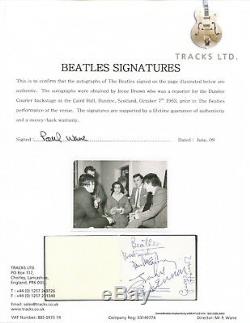 The Beatles (4) Signed Autographed Cut PSA/DNA Graded MINT 9! John Lennon