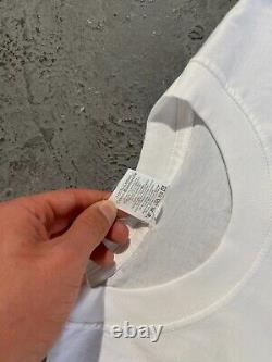 The Beatles 90s Vintage White T Shirt Abbey Road John Lennon Rock Size L Cotton