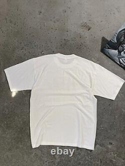 The Beatles 90s Vintage White T Shirt Abbey Road John Lennon Rock Size L Cotton