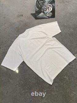 The Beatles 90s Vintage White T Shirt Abbey Road John Lennon Rock Size L Cotton
