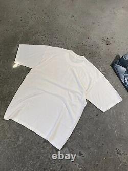 The Beatles 90s Vintage White T Shirt Abbey Road John Lennon Rock Size L Cotton