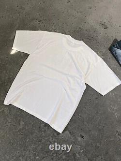 The Beatles 90s Vintage White T Shirt Abbey Road John Lennon Rock Size L Cotton