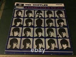 The Beatles A Hard Day's Night Uk Orig 1964 1st Pressing Y & B STEREO Vinyl Lp