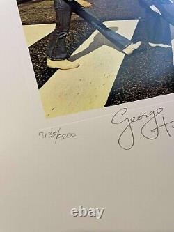 The Beatles Abbey Road Lithograph Art Print #7135/9800 Unframed John Lennon