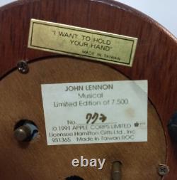 The Beatles Apple Corps Rare Limited Edition John Lennon Figure Music Box