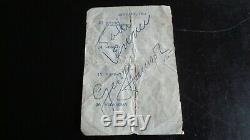 The Beatles Autograph John Lennon & George Harrison Diary Page Jan 1963 Epperson