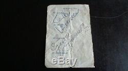 The Beatles Autograph John Lennon & George Harrison Diary Page Jan 1963 Epperson