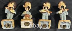 The Beatles Bobb'n Head Set Of 4 Car Mascots 1964 8 Inch John Lennon Bobble