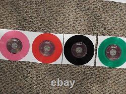The Beatles'For Jukeboxes Only SET OF 39 Beatles/Related COLORED Vinyl 7 NEW