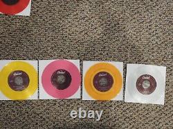 The Beatles'For Jukeboxes Only SET OF 39 Beatles/Related COLORED Vinyl 7 NEW